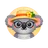 Cute flat cartoon otter face avatar icon with friendly expression for user review